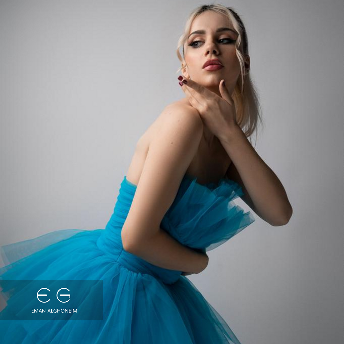 blue clay tulle